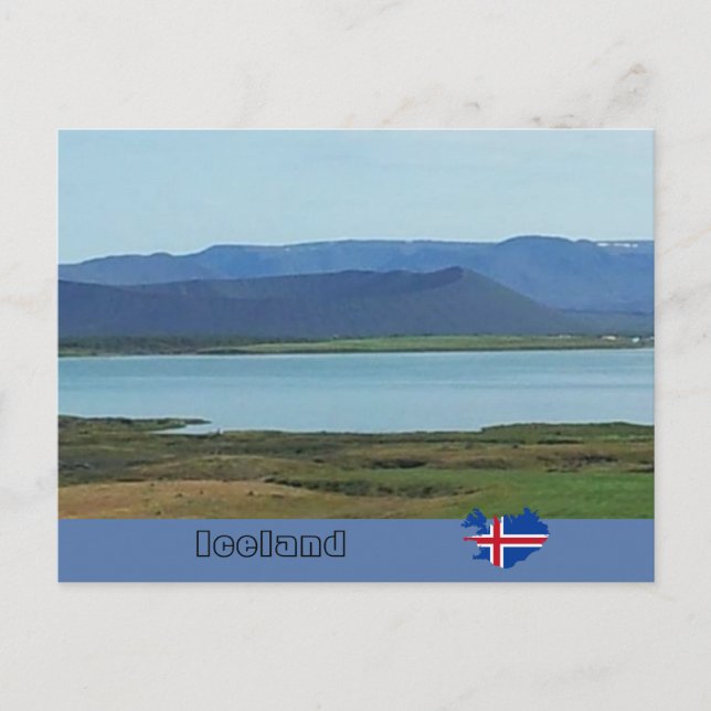 Hverfjallkrater, Island Vykort (Framsida)