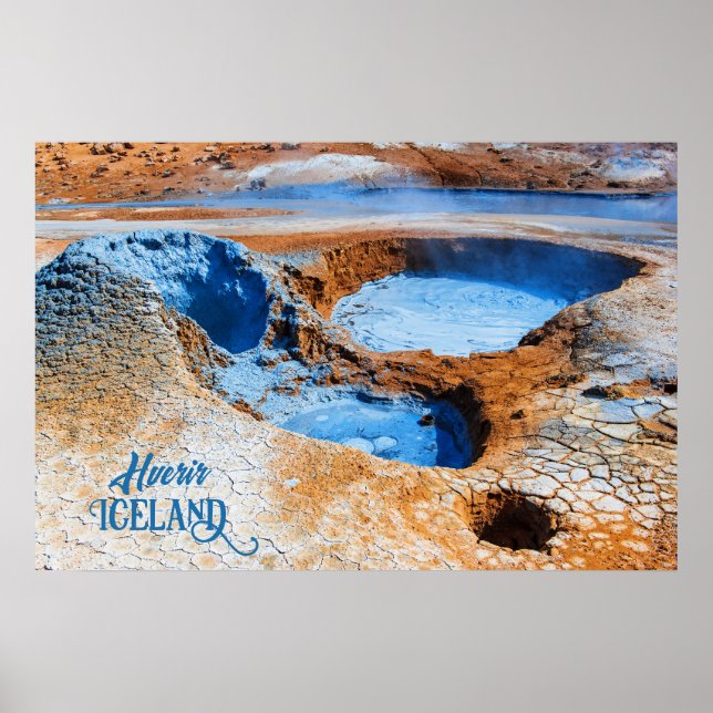 Hverir, Island Poster (Framsidan)