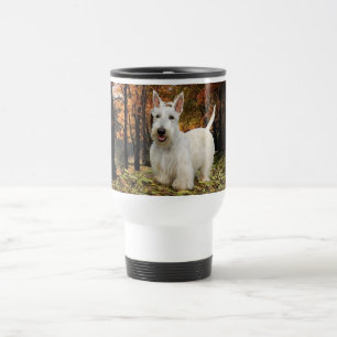 Hvetefärgad skotsk terrier höst resemugg