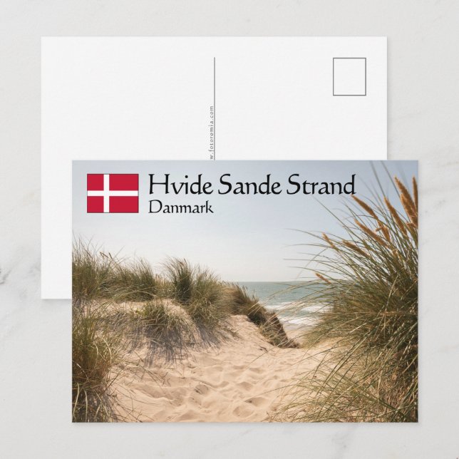 Hvide Sande Danmark Vykort (Fram/baksida)