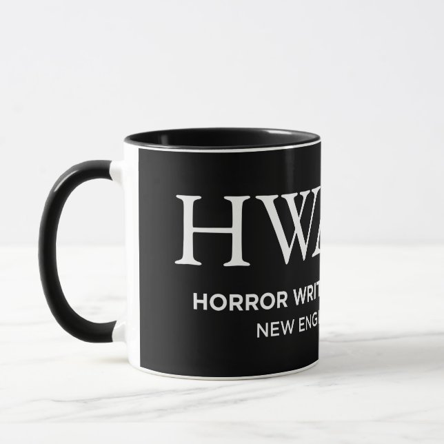 HWA-NE logo mug, black 6/25 Mugg (Vänster)