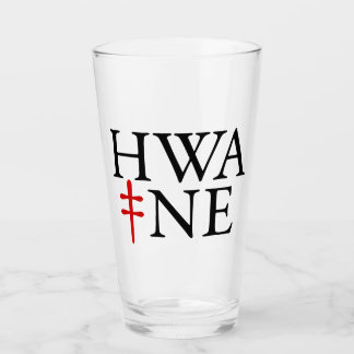 HWA-NE Pintglas med logotyp 6/25 Glaskopp