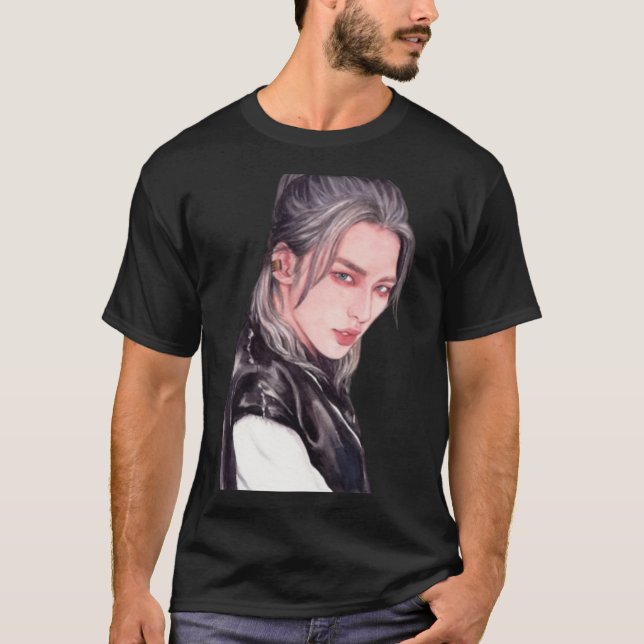 Hwang Hyunjin Classic T-Shirt (Framsida)