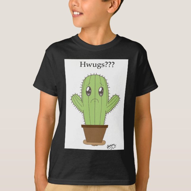 "Hwugs???", Kaktus Tee Shirt (Framsida)