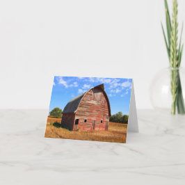 Hwy 15 Red Barn note card/greeting card Kort
