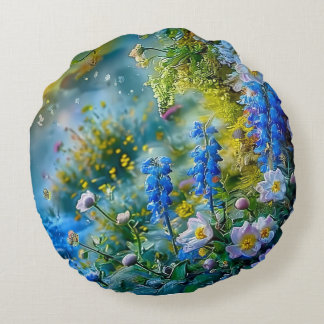 Hyacint blomkuddar rund kudde