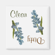 Hyacint Flowers Dishwasher Magnet