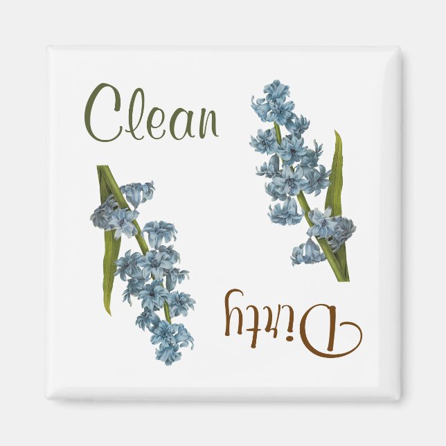 Hyacint Flowers Dishwasher Magnet (Framsidan)