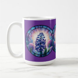 Hyacint Glasfönstkonst Kaffemugg