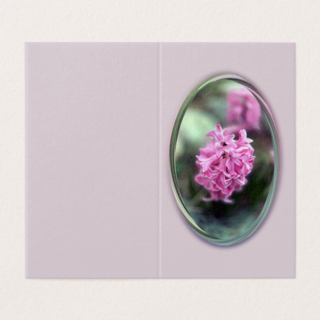 Hyacint i vår kort (Utsida ovikt)