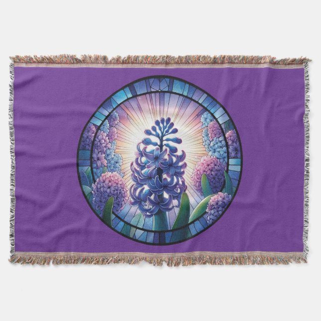 Hyacint-konst för fastnat glas filt (Framsidan)