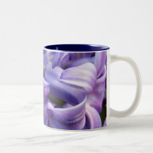 Hyacintet blommar kaffekoppen Två-Tonad mugg