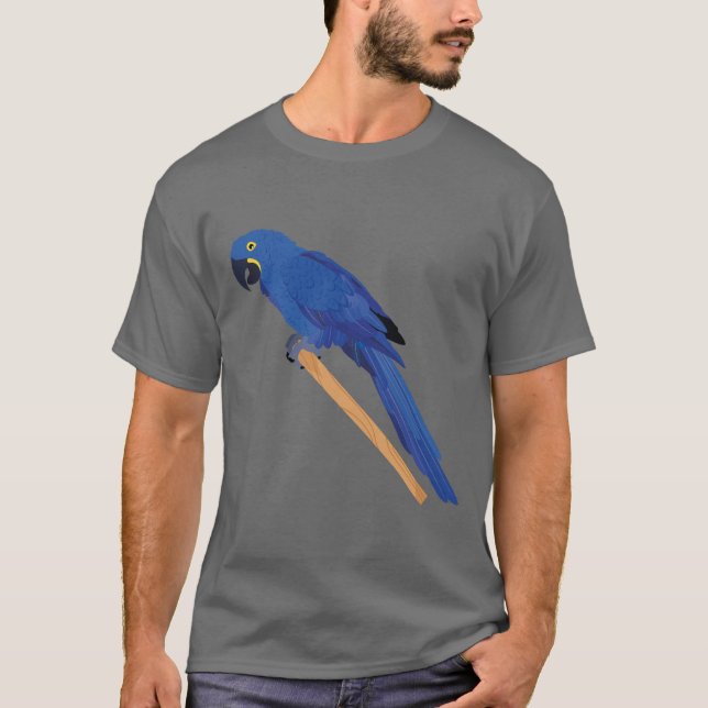 Hyacinth Macaw T Shirt (Framsida)