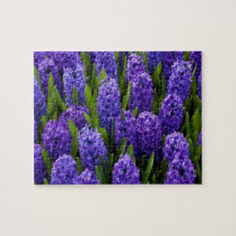 Hyacinth Violet Wildblommor Jigszle Puzzle