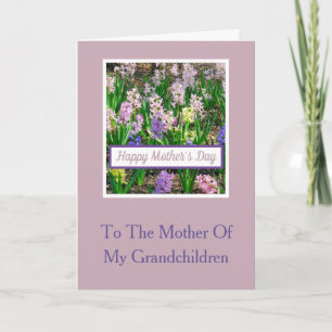 HYACINTHER/PRAISE FÖR MOR AV MIN GRANDBARN KORT