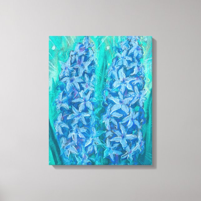 Hyacinths Blommigt Sping Flower Påsk Gift-målning Canvastryck (Framsida)