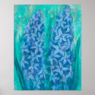 Hyacinths Blommigt Sping Flower Påsk Gift-målning Poster