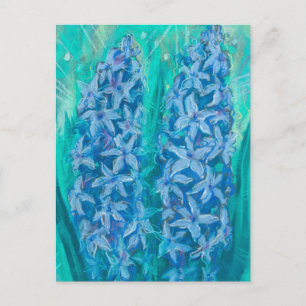 Hyacinths Blommigt Sping Flower Påsk Gift-målning Vykort