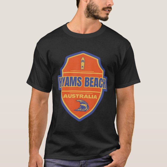 Hyams Beach � Australien � kustjuvelen T Shirt (Framsida)