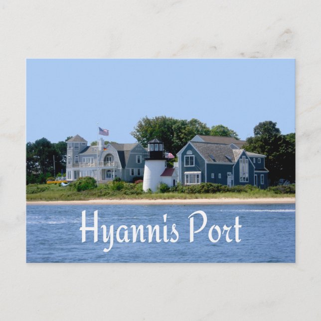 Hyannis Port Massachusetts, Cape Cod Postcard Vykort (Framsida)