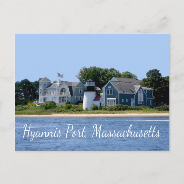 Hyannis Port Massachusetts, Cape Cod Postcard Vykort (Framsida)