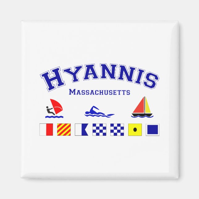 Hyannis Signal Flagga Magnet (Framsidan)