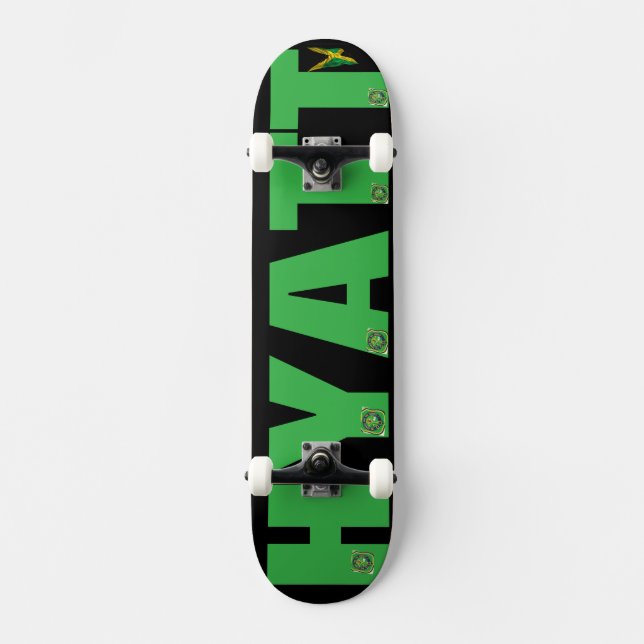 HYATT Skateboard/JMT Skateboard.IPIX Mini Skateboard Bräda 18,5 Cm (Framsida)
