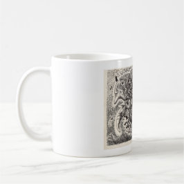 Hybrid Beast bläck teckning Kaffemugg