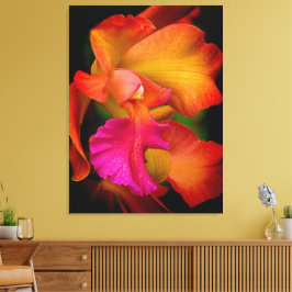 Hybrid Cattleya Orchid-Kanvastryck Canvastryck