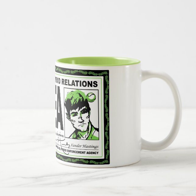 Hybrid- emblemmugg för jord HEA Två-Tonad Mugg (Höger)