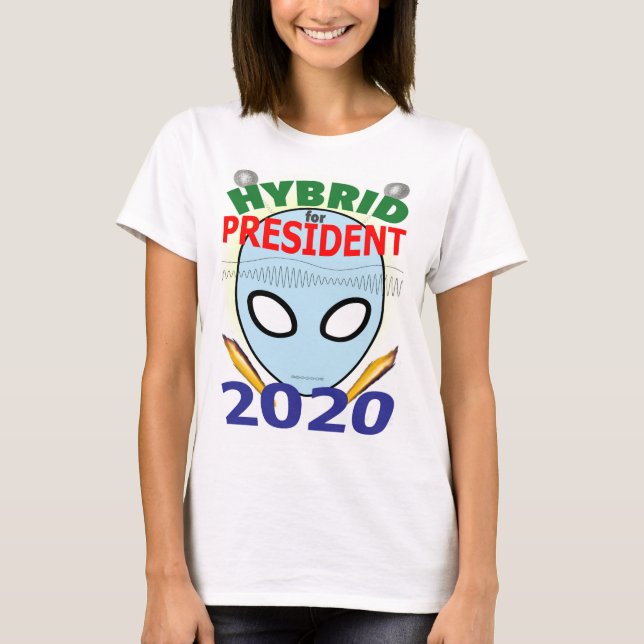 Hybrid för president 2020 - DNA-mun Tee (Framsida)