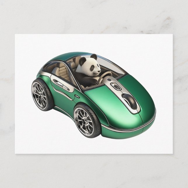 Hybrid PC-musbil med Panda-drivrutin Vykort (Framsida)