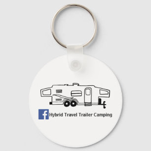 Hybrid- resa släpet som campar Keychain Nyckelring