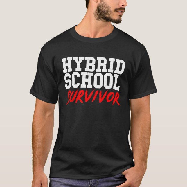 Hybrid School Survivor Virtuella Student 2021 T Shirt (Framsida)