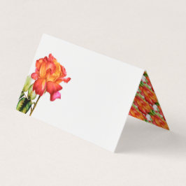 Hybrid te ro orange Red bröllop Kort