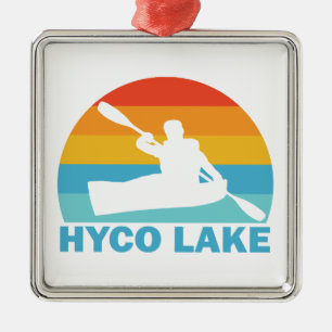 Hyco Sjö North Carolina Kayak Julgransprydnad Metall