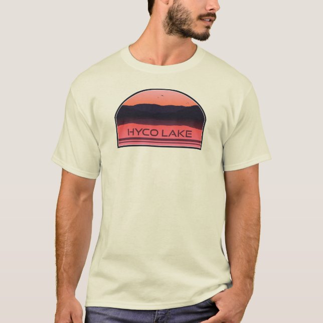 Hyco Sjö North Carolina Red Sunrise T Shirt (Framsida)