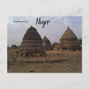 Hyddor i Niamey Niger Vykort