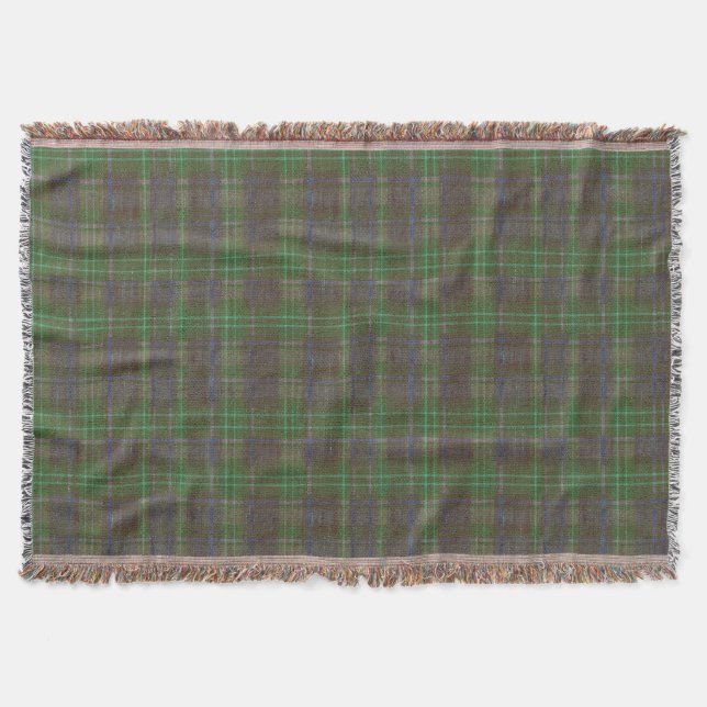 Hyddskogs gröna tartan filt (Framsidan)