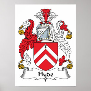 Hyde familjvapensköld poster