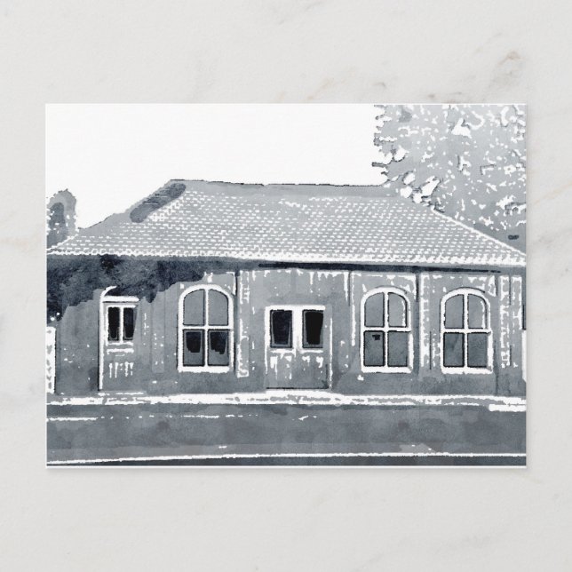 Hyde Parks historiska kabelvagnsbyggnad vykort (Framsida)