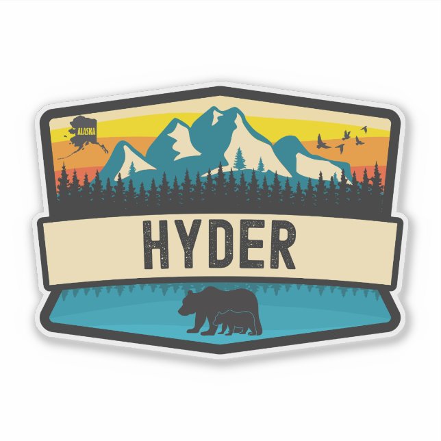 Hyder, Alaska Klistermärken (Framsida)
