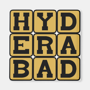 Hyderabad, City i Indien Magnet