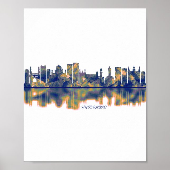 Hyderabad Skyline Poster (Framsidan)