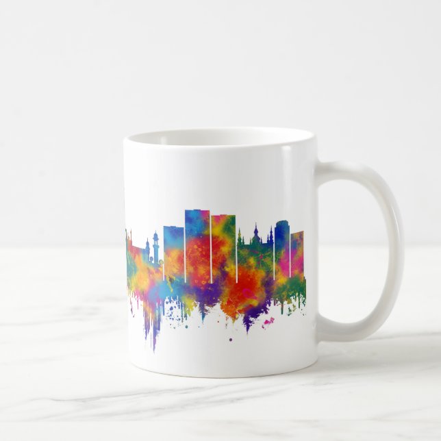 Hyderabad Telangana Skyline Kaffemugg (Höger)