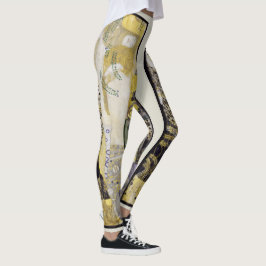Hydra (alias Vatten Serpents I) av Gustav Klimt Leggings