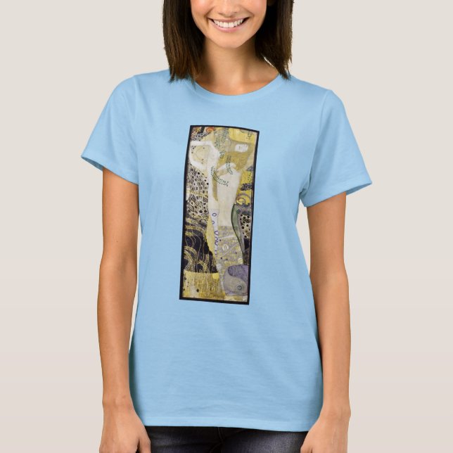 Hydra (alias Vatten Serpents I) av Gustav Klimt T Shirt (Framsida)