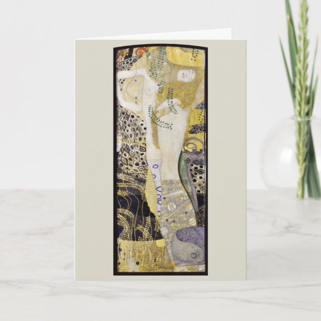 Hydra (även kallad Vattenormar I) av Gustav Klimt Kort (Framsida)