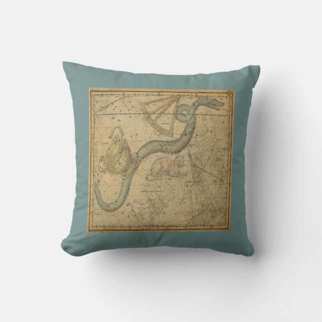 Hydra Constellation-diagram med gamla stjärnor Kudde (Framsida)