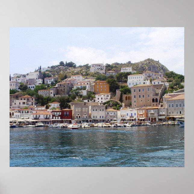 Hydra Island Greece Poster (Framsidan)